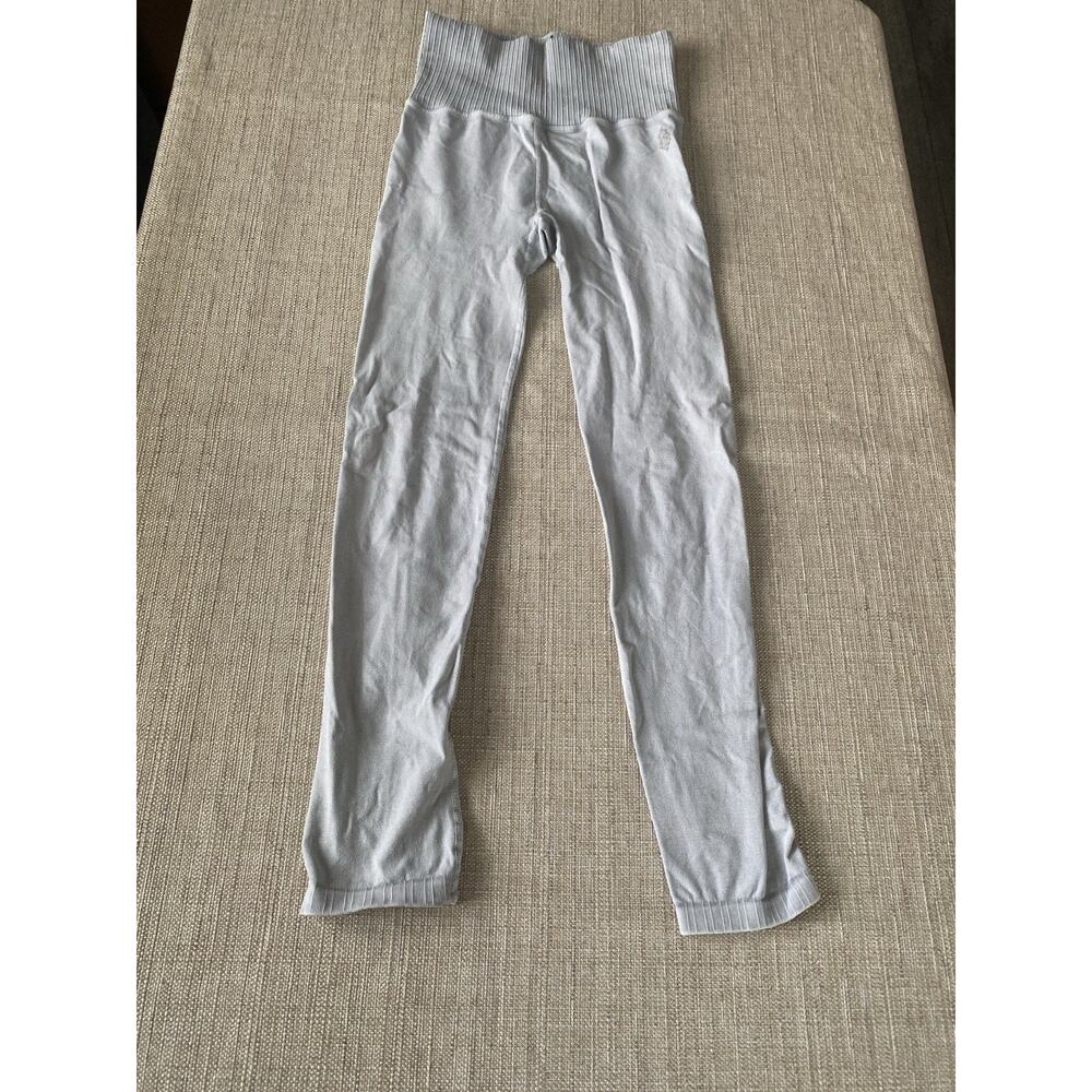 Free People Movement Ribbed Heather Gray Leggings XS/S P